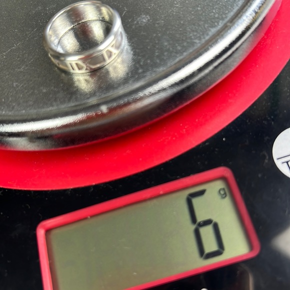 TIFFANY & CO. Atlas 1995 Roman Number  Sterling Silver 925 Ring  sz:7 - Picture 9 of 9